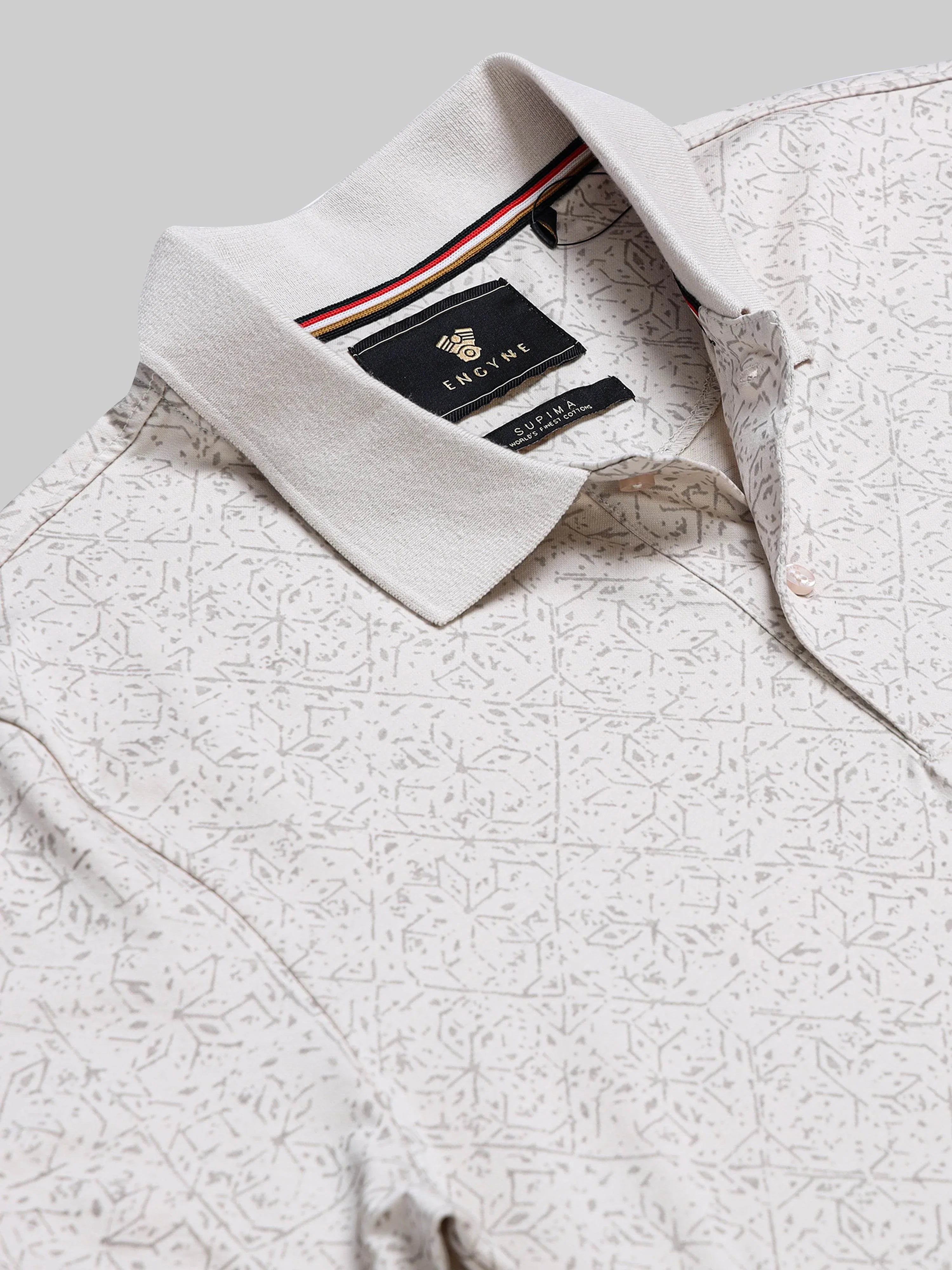 Beige polo tshirt for men