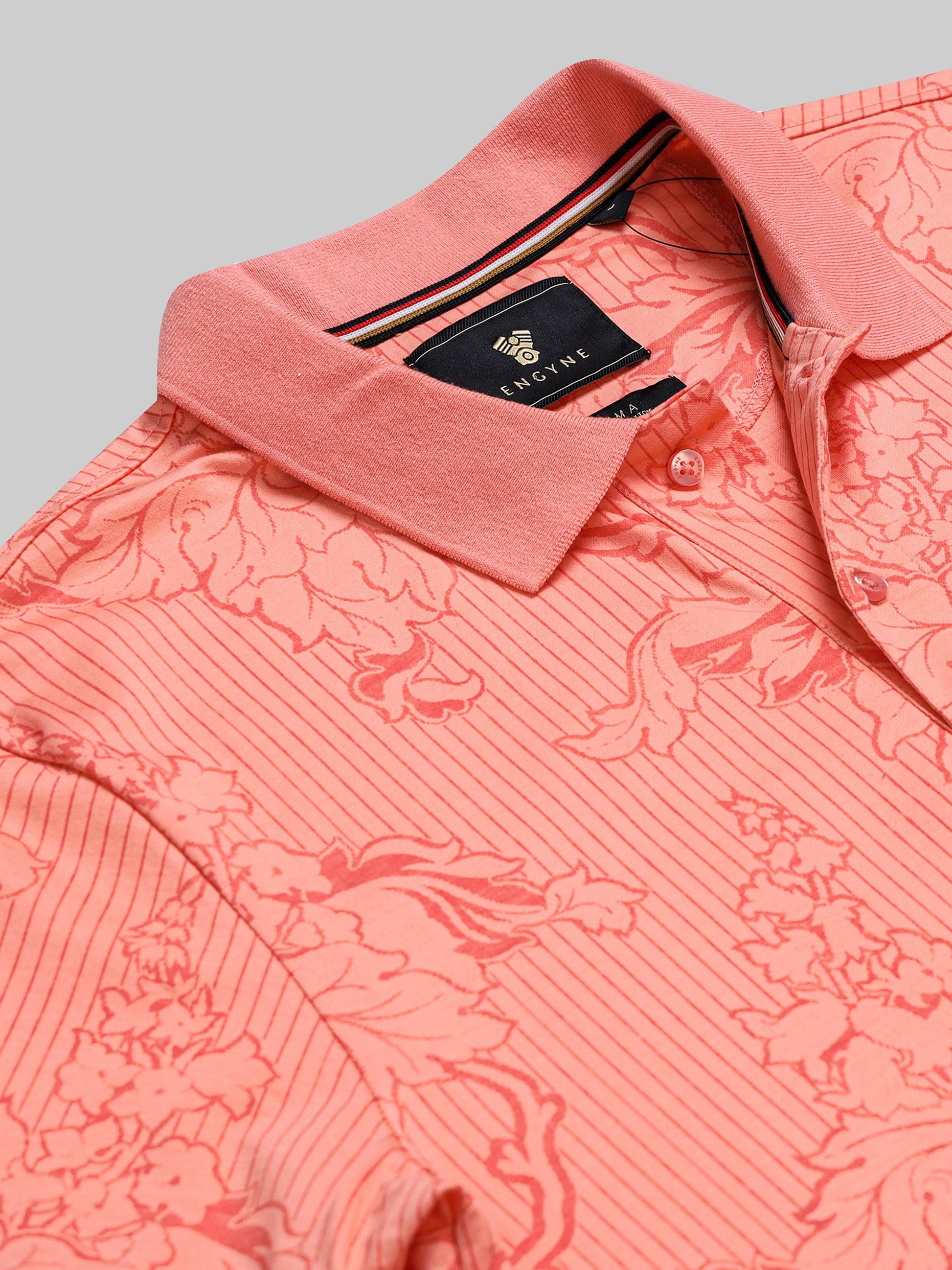 Orange polo tshirt for men 