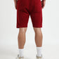 Flock Stripe Dark Red Shorts for Men