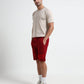 Flock Stripe Dark Red Shorts for Men