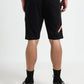 Signature Flag & Pin Tuck Finish Black Shorts for Men