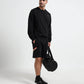 Signature Flag & Pin Tuck Finish Black Shorts for Men