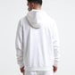 Signature Flag Rougen Platted Interlock White Hoodie Mens