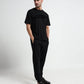 Rougen Lycra Men Black Joggers