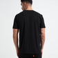 Supima Cotton Lycra Digital Flock Black Print Tee