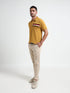 Signature Flag Pique Cut & Sew Mustard Polo Shirt