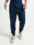 Elastane Loop Back Cut-and-Sew Teal Track Pant