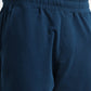 Elastane Loop Back Cut-and-Sew Teal Track Pant