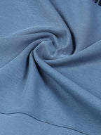 Men's Embroidered Blue Regular Sweatshirt Engyne