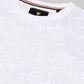 Crew Neck Sweatshirt with All-Over Rotary Print and Side Flag Tape White