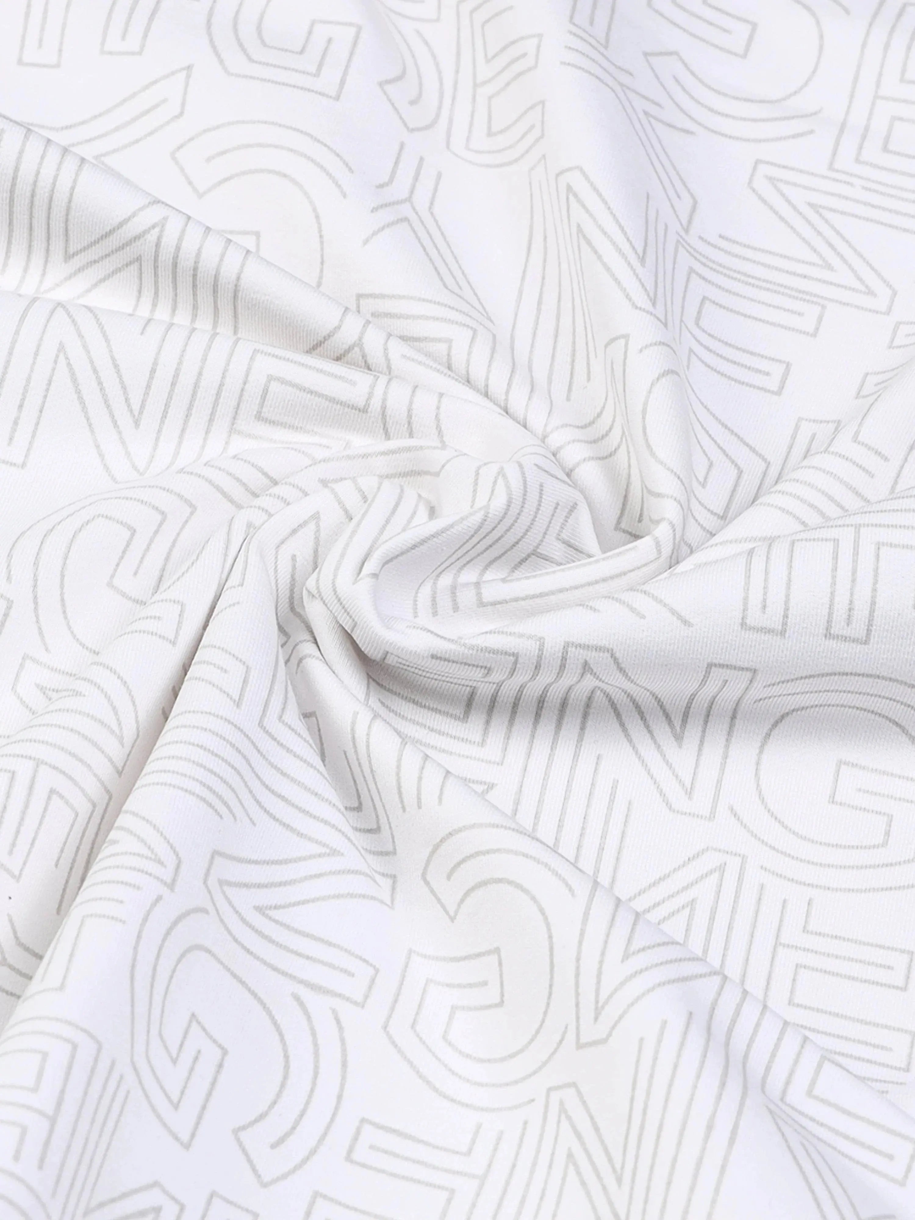 Men's Premium Crew Neck Printed White Sweatshirt Engyne