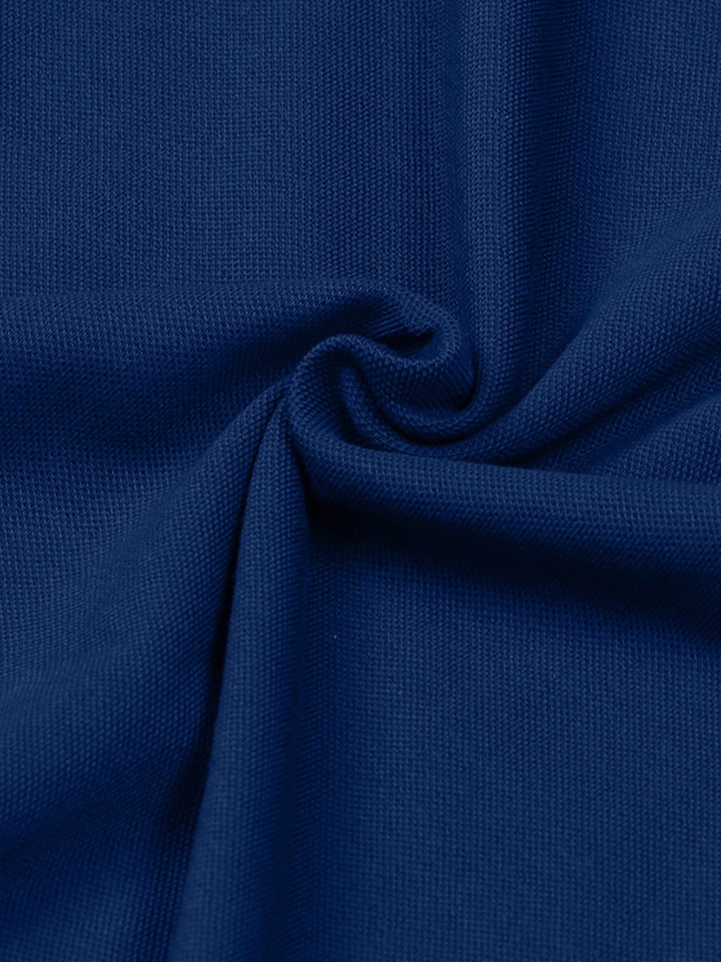 Engyne Supima Cotton Lycra Polo – Textured Collar & Shoulder Detail Dark Blue