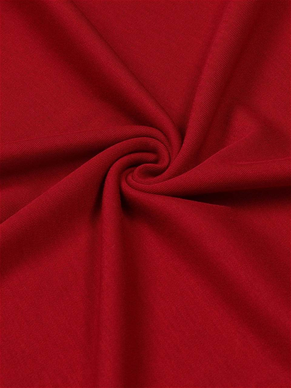 Oversize Flock Stripe Print Dark Red T Shirt For Men