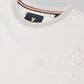 Regular-Fit Supima Cotton Lycra Tee with HD Branding and Textured Neck Rib Sand