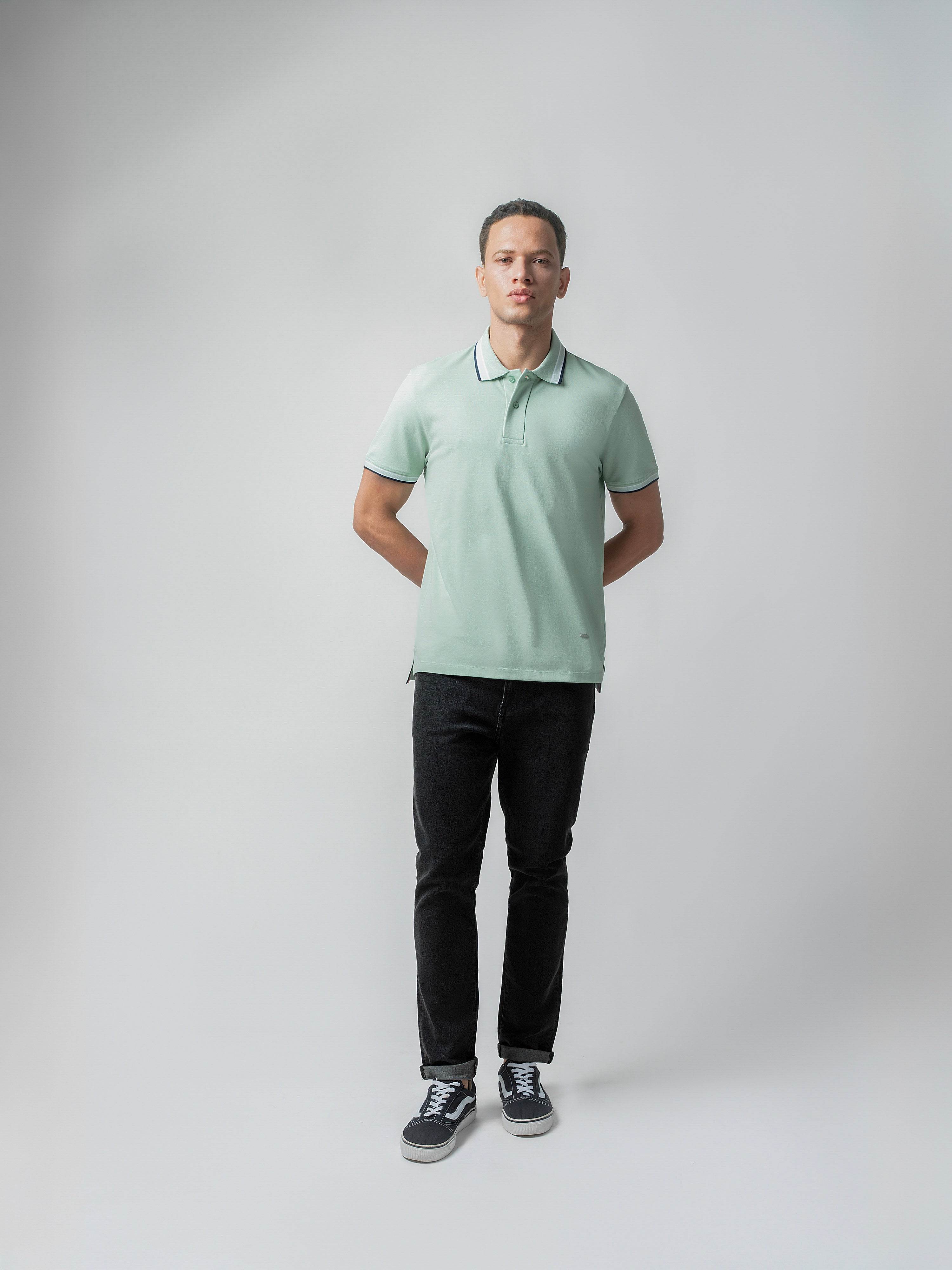 Green polo tshirt