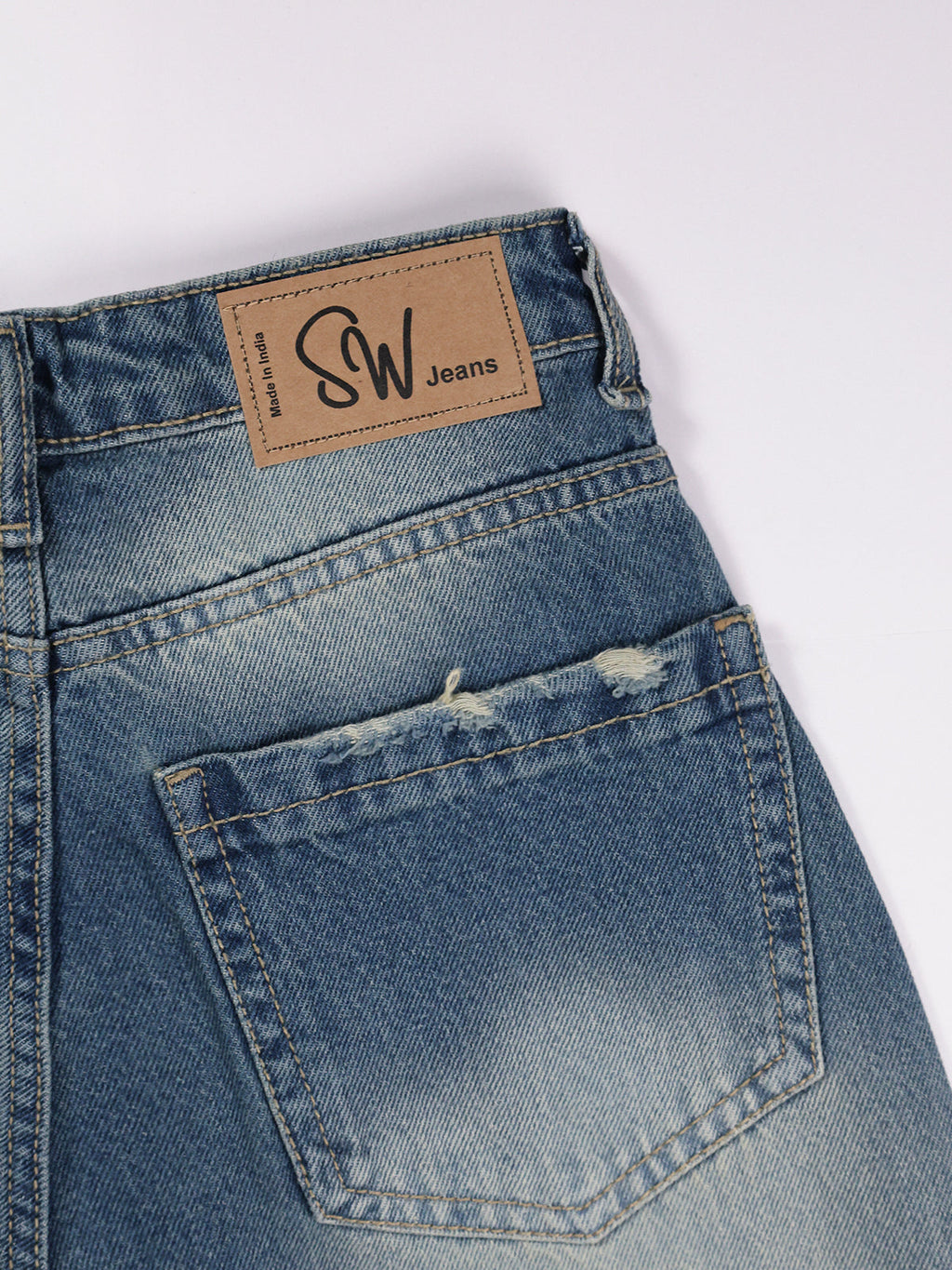 Airy Blue Washed Wide Leg Jeans Stylish Wodrobe