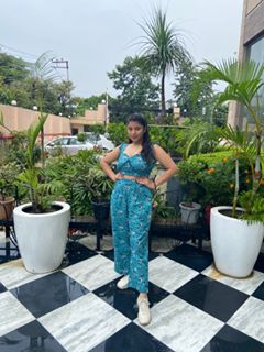 Moh The eternal dhaga – Teal Tantrum co-ords