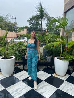 Moh The eternal dhaga – Teal Tantrum co-ords