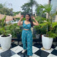 Moh The eternal dhaga – Teal Tantrum co-ords