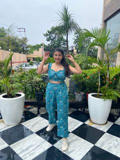 Moh The eternal dhaga – Teal Tantrum co-ords