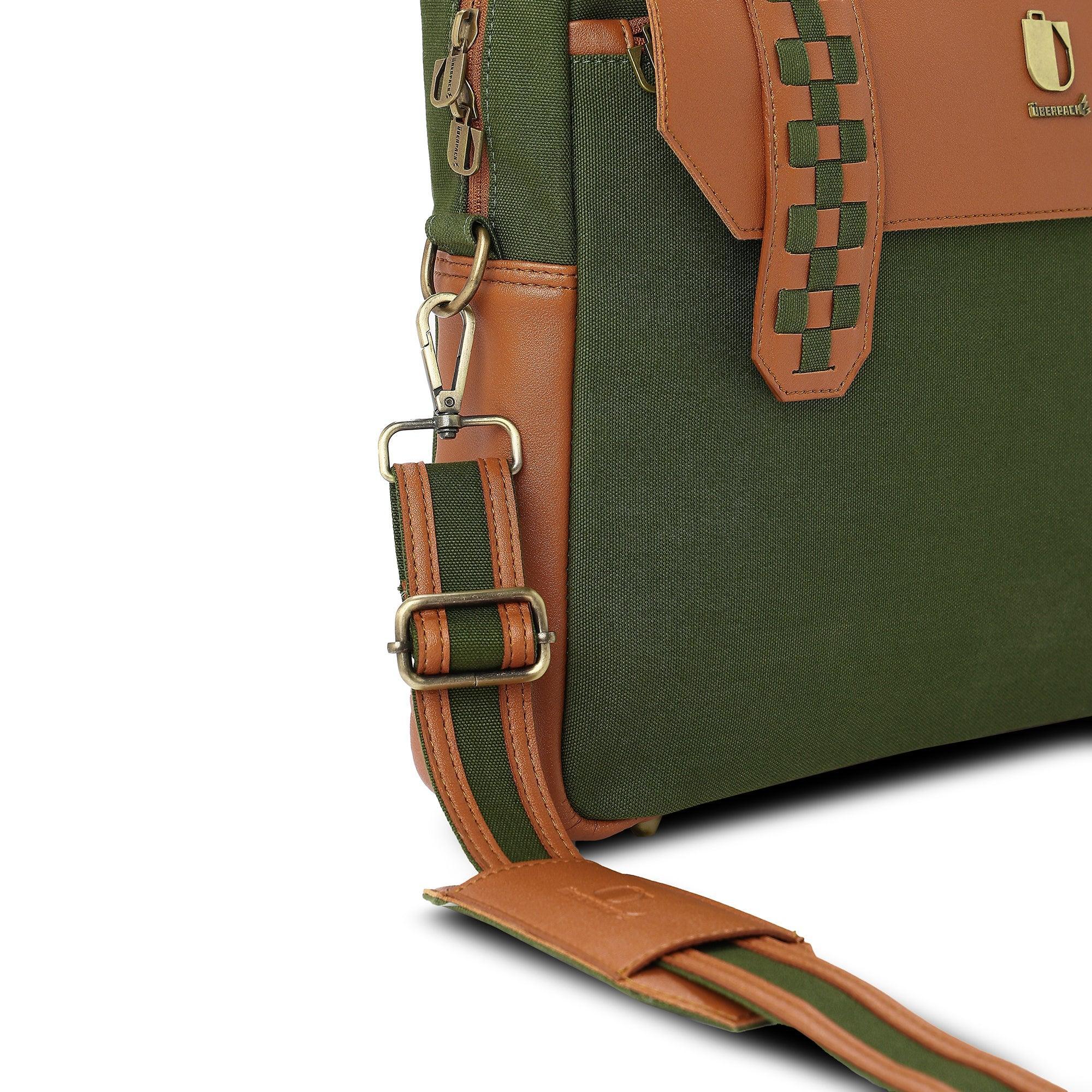 Soul Weave - Olive Green Meadow | Laptop Bag / Messenger Bag