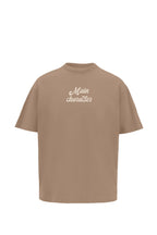 Sky Society Printed Oversized Brown T-Shirt Main Character