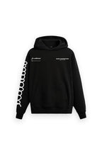 Core Printed Oversized Black Hoodie Main Character