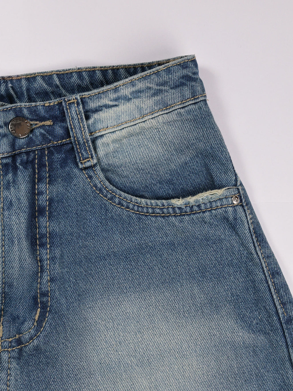 Airy Blue Washed Wide Leg Jeans Stylish Wodrobe