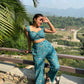 Moh The eternal dhaga – Teal Tantrum co-ords