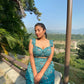 Moh The eternal dhaga – Teal Tantrum co-ords