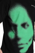 Green Abstract Face T-Shirt
