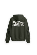 Reckless Printed Oversized Green Hoodie Main Character