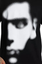 White Abstract Face T-Shirt
