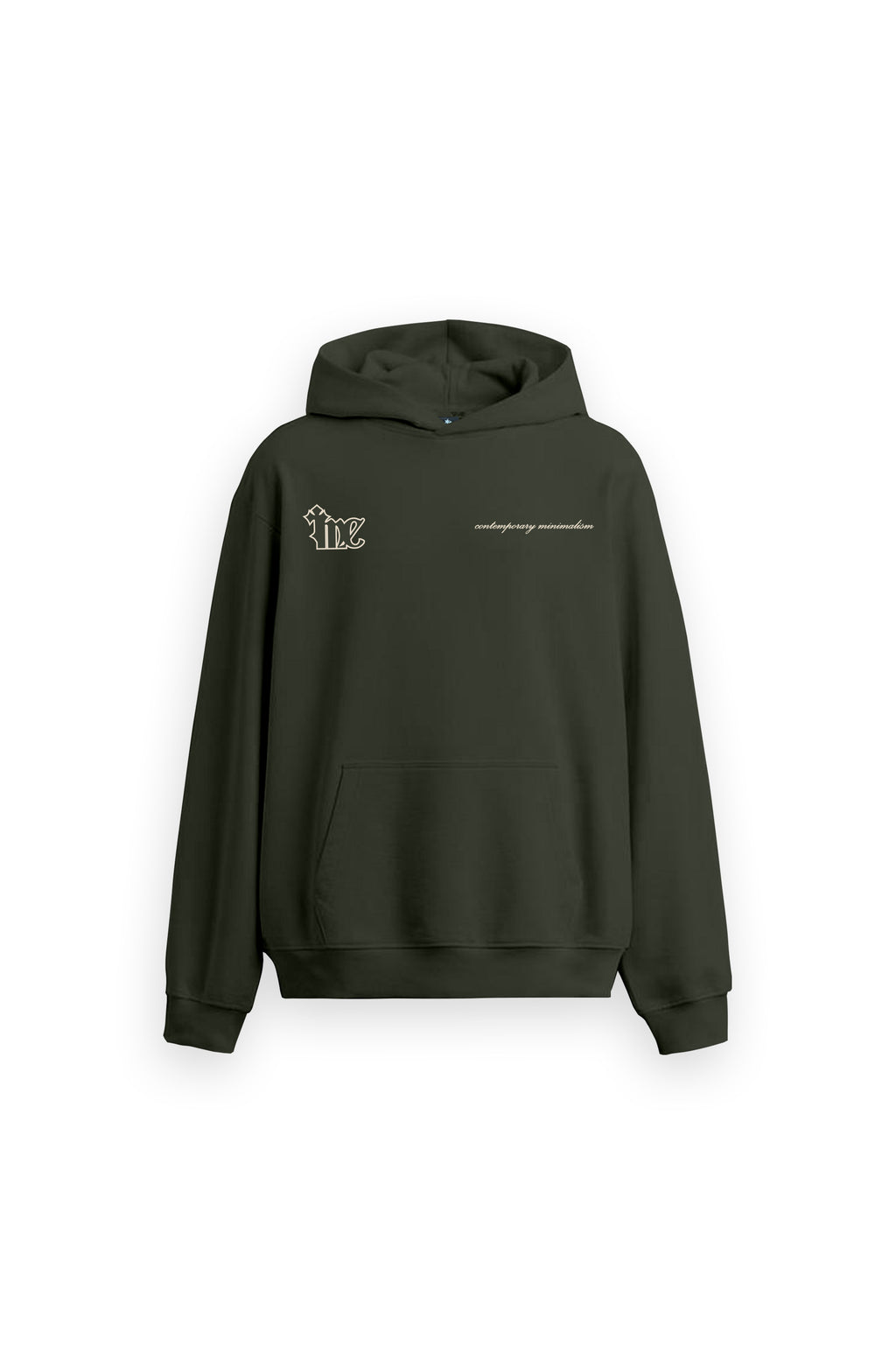 Shadow Line Printed Oversized Grey Hoodie Main Character