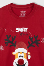 Red Nose Reindeer Pajama Set Nap Chief
