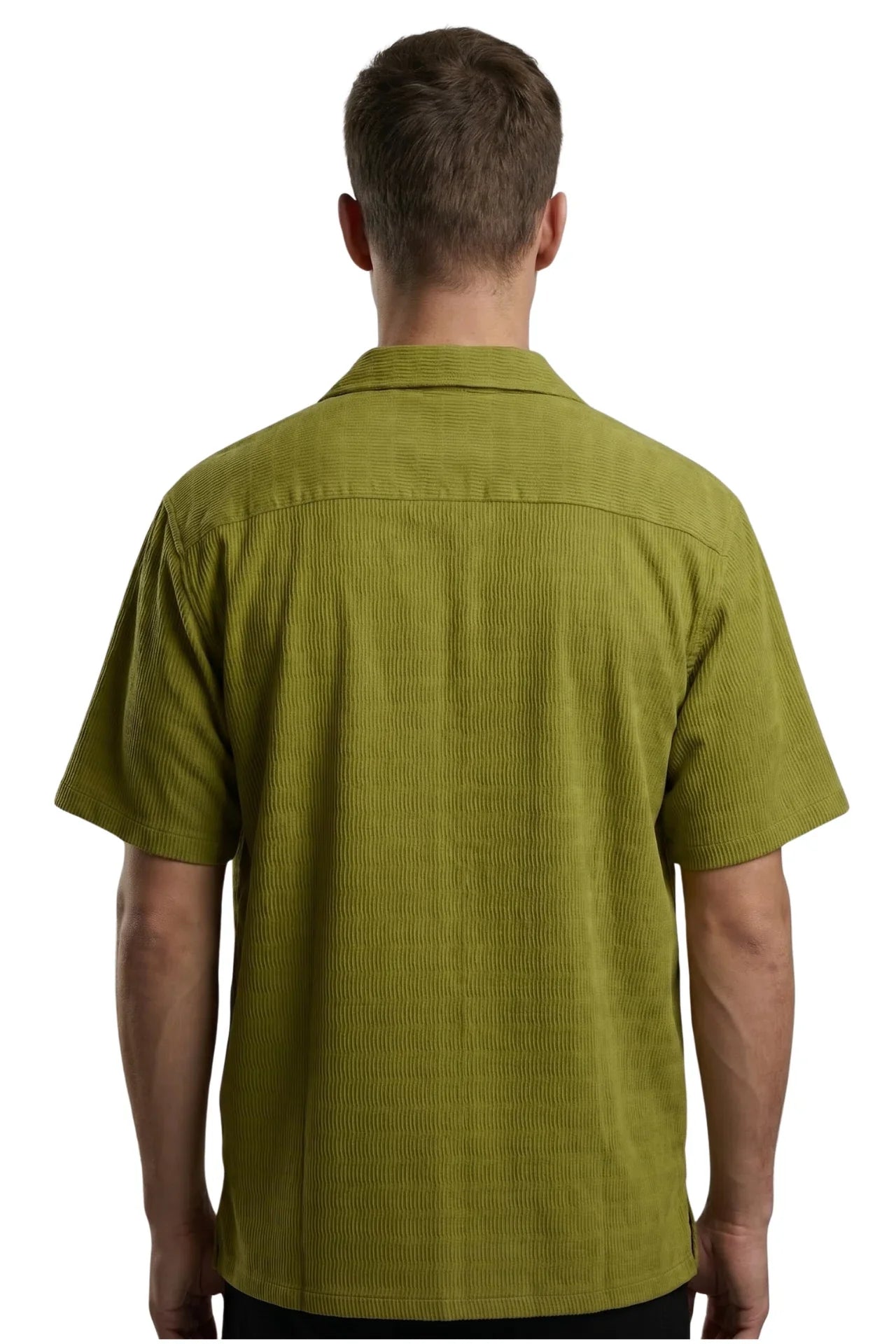 Green Floral Embroidered Shirt