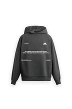 Nocture Printed Oversized Grey Hoodie Main Character