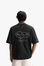 Est. 2022 Printed Oversized Black T-Shirt Main Character