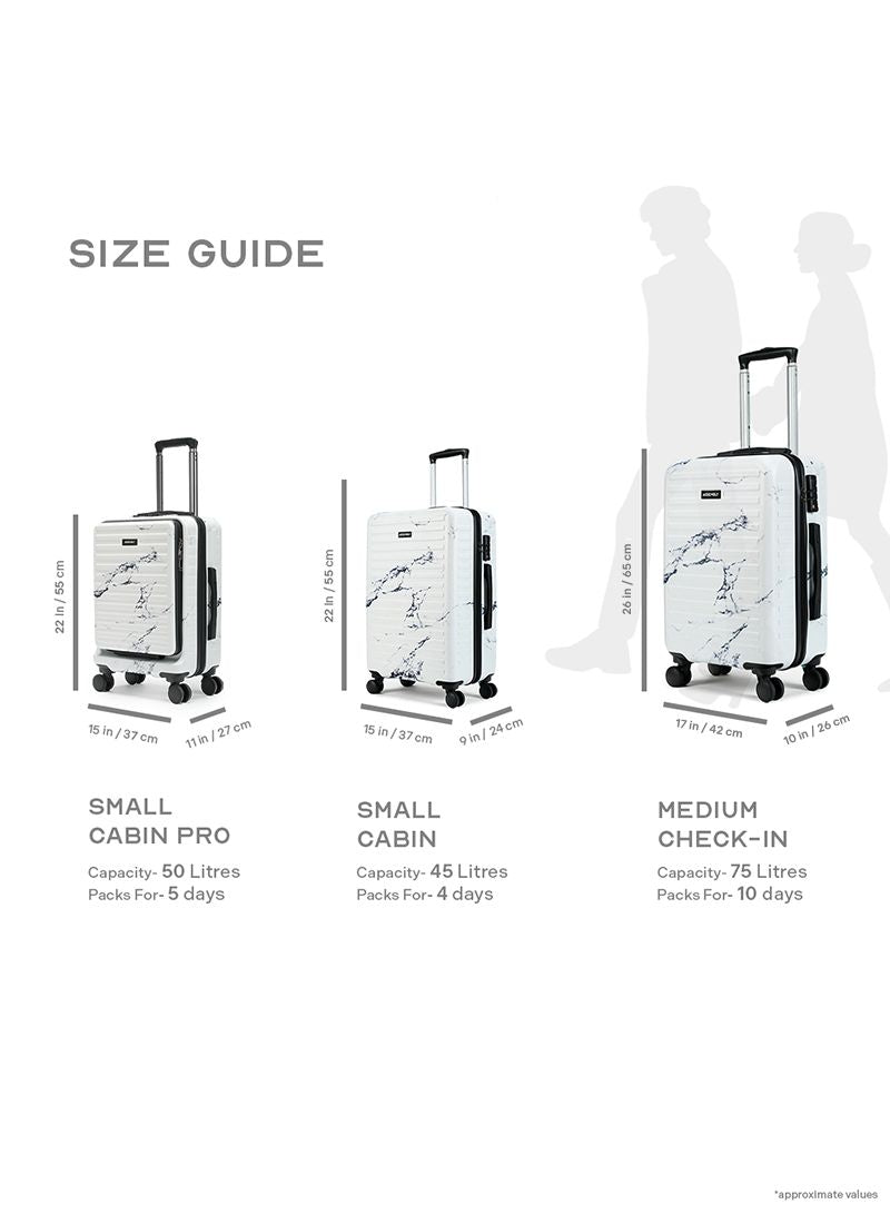 Agile Set | Marble | CabinPro+Laptop Backpack