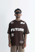 Future Heavyweight Oversized Brown T-Shirt Main Character
