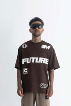 Future Heavyweight Oversized Brown T-Shirt Main Character