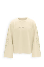 Inferno Printed Cream Oversized Sweatshirt Main Character