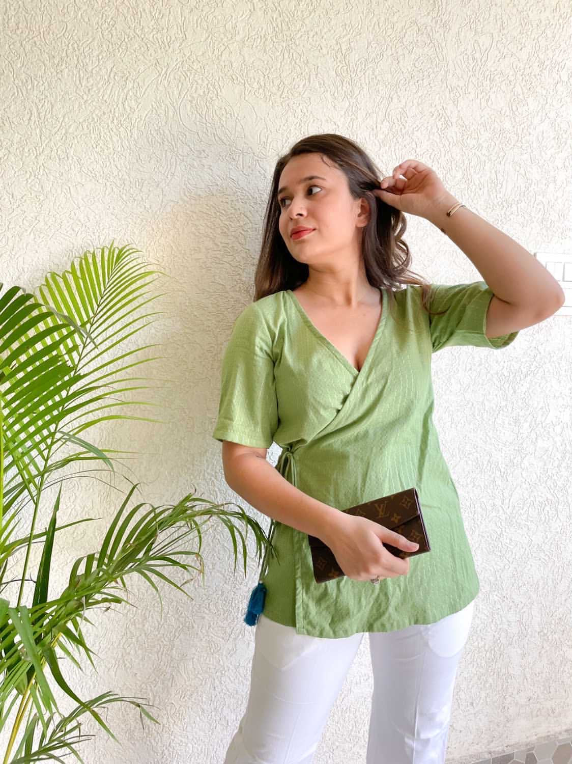 MOH  The eternal dhaga- Summer Angrakha Top