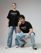 Rose S'il Vous Plait Printed Black T-Shirt Boozee