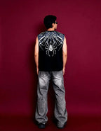 Unisex Oversized Phantom Print Tank Boozee