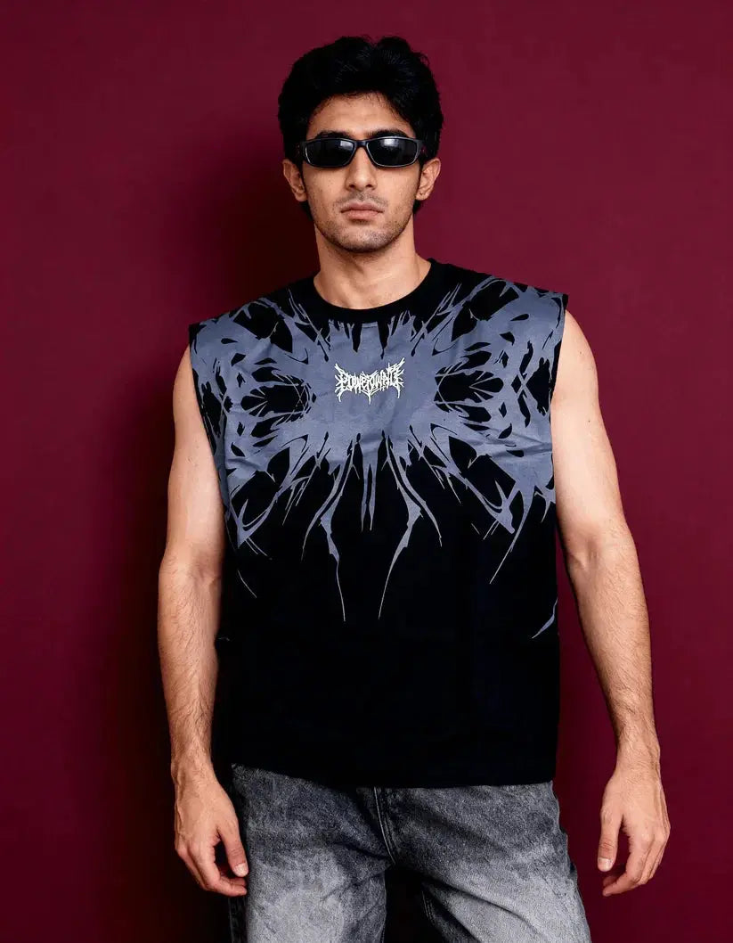 Unisex Oversized Phantom Print Tank Boozee