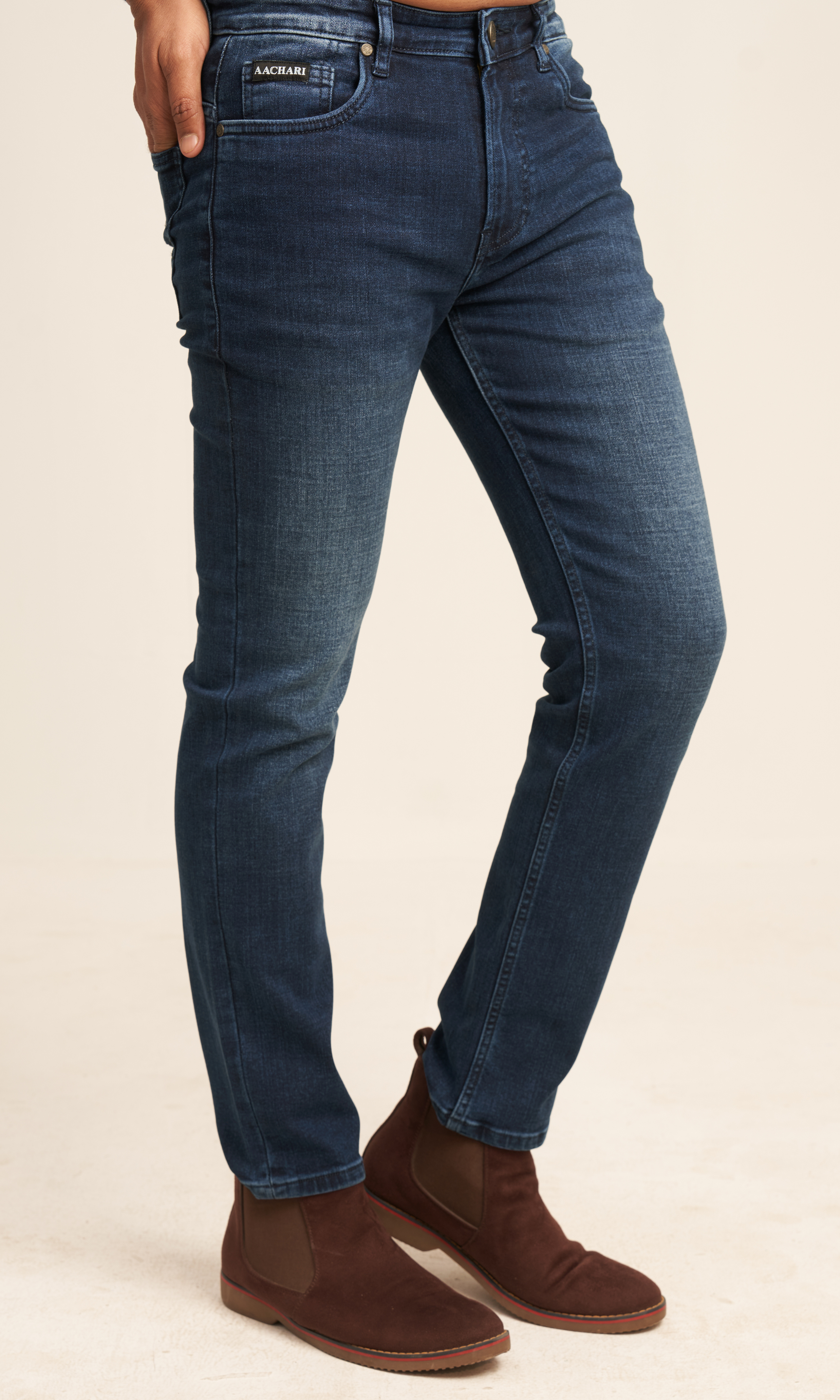 Blue Wash Straight Fit