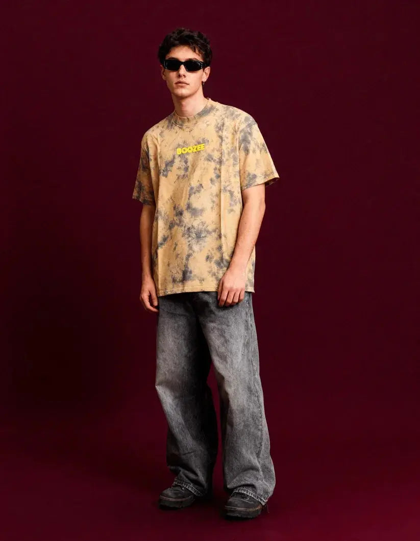 Rust Orange Smoke Oversized T-Shirt Boozee
