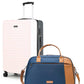 Stark+Verve Combo | Ivory/Grey | Two Tone Medium Hard Luggage with Duffle Bag