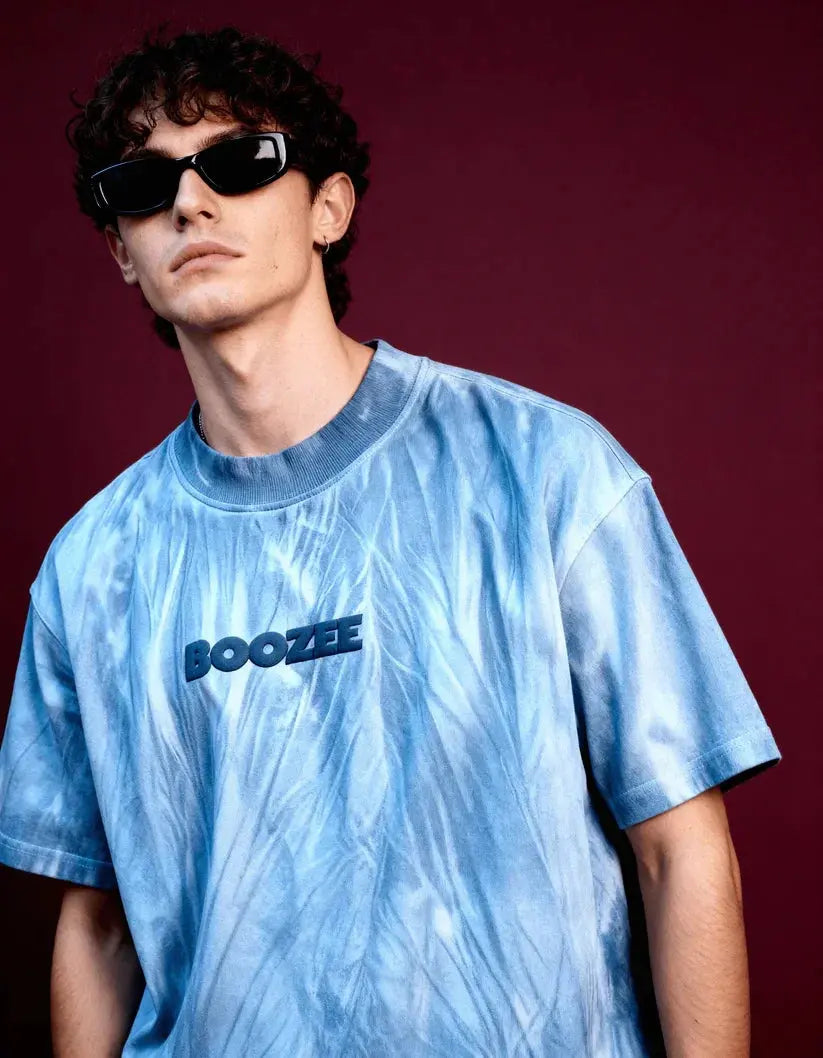 Unisex Blue Ice Dyed T-Shirt Boozee